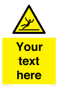 Custom Figure Slipping Sign